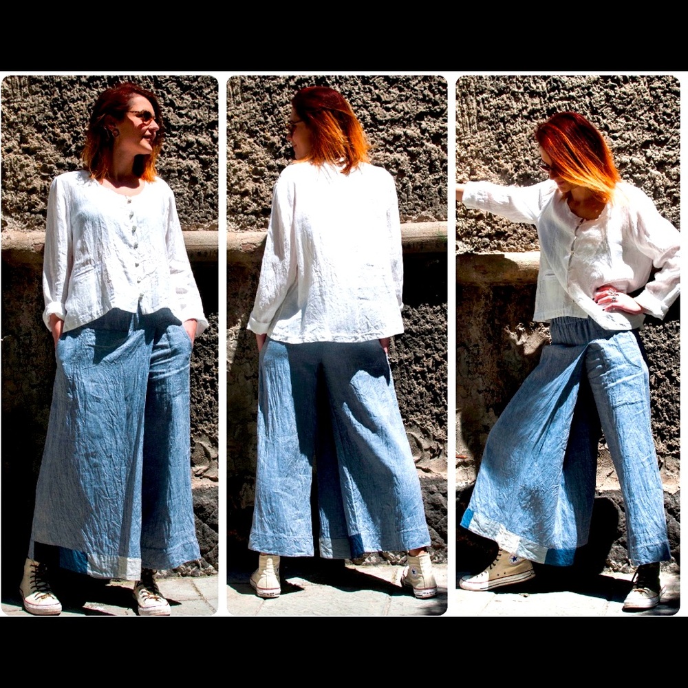 Skirt/pants jean. Eastern European designer.